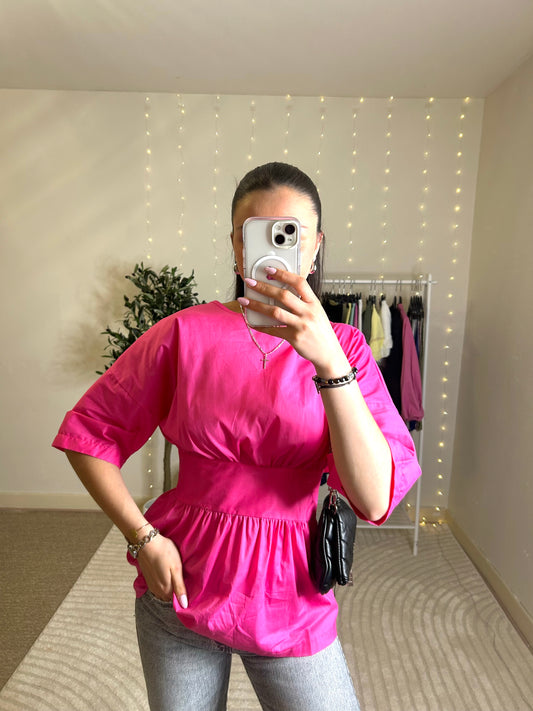 Blouse avec noeud dos nus Zoé