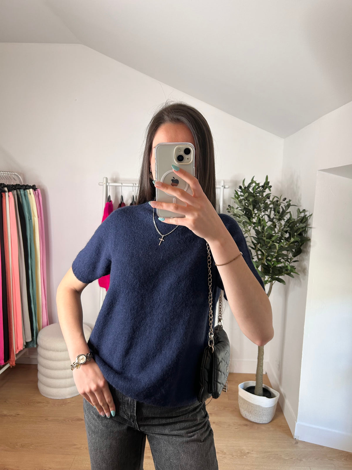Pull manche courte Laurine
