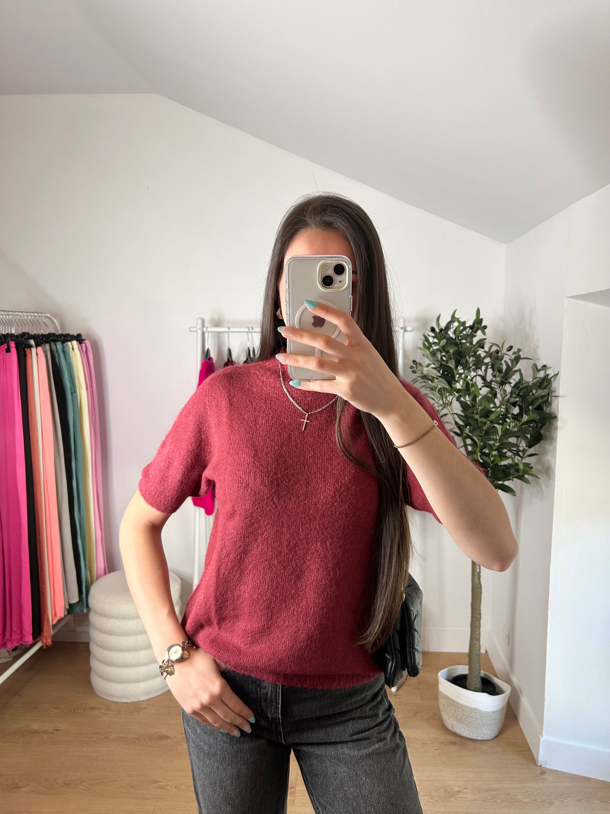 Pull manche courte Laurine