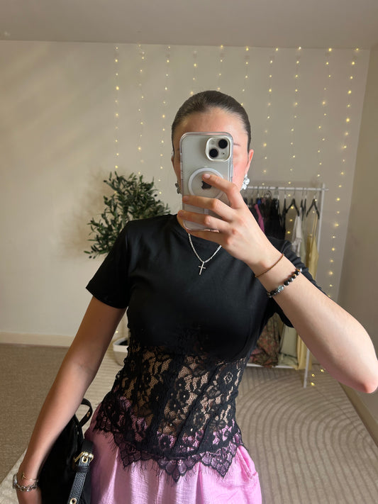 TEE shirt dentelle Mia