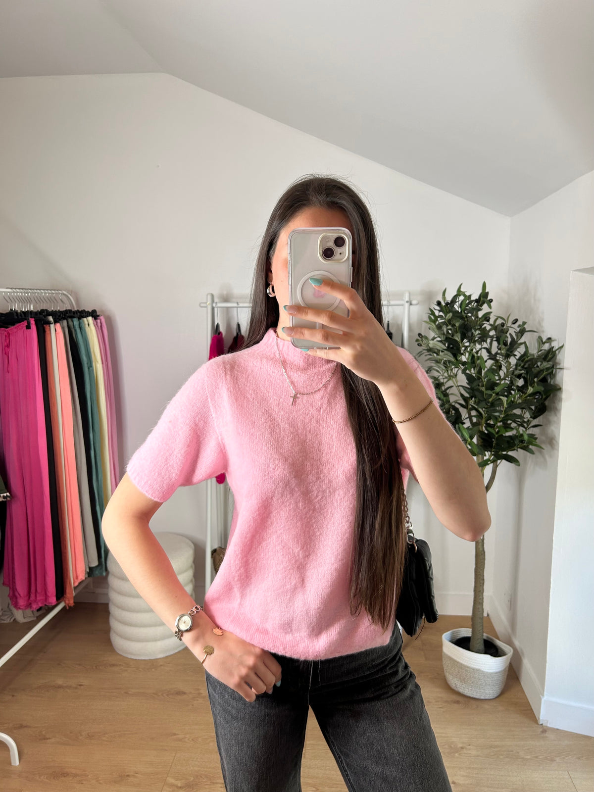 Pull manche courte Laurine