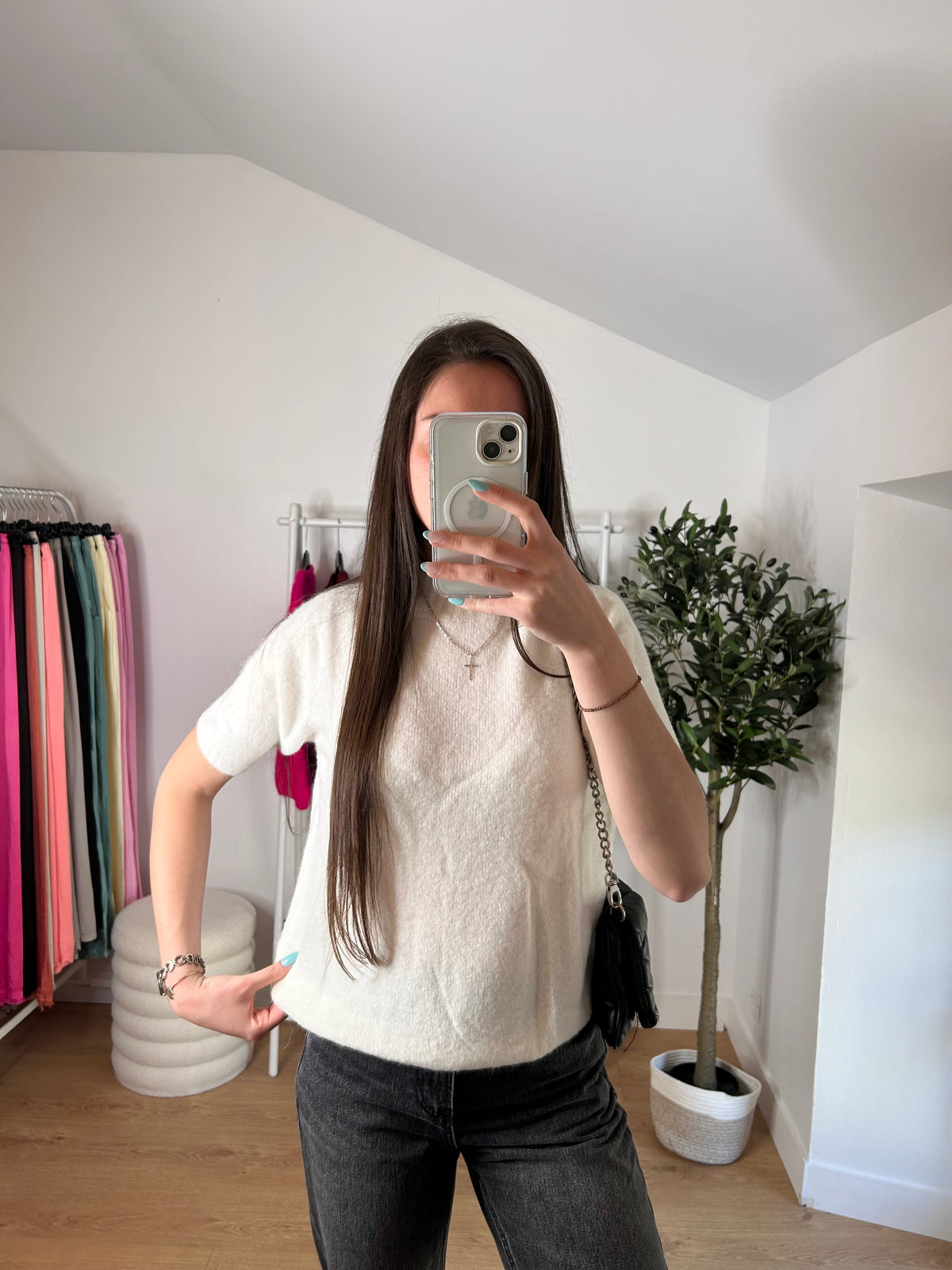 Pull manche courte Laurine