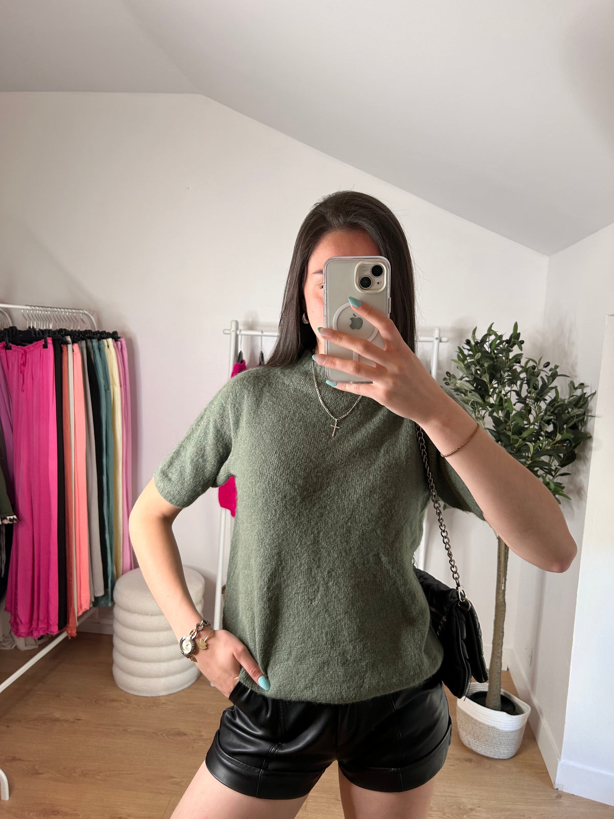 Pull manche courte Laurine