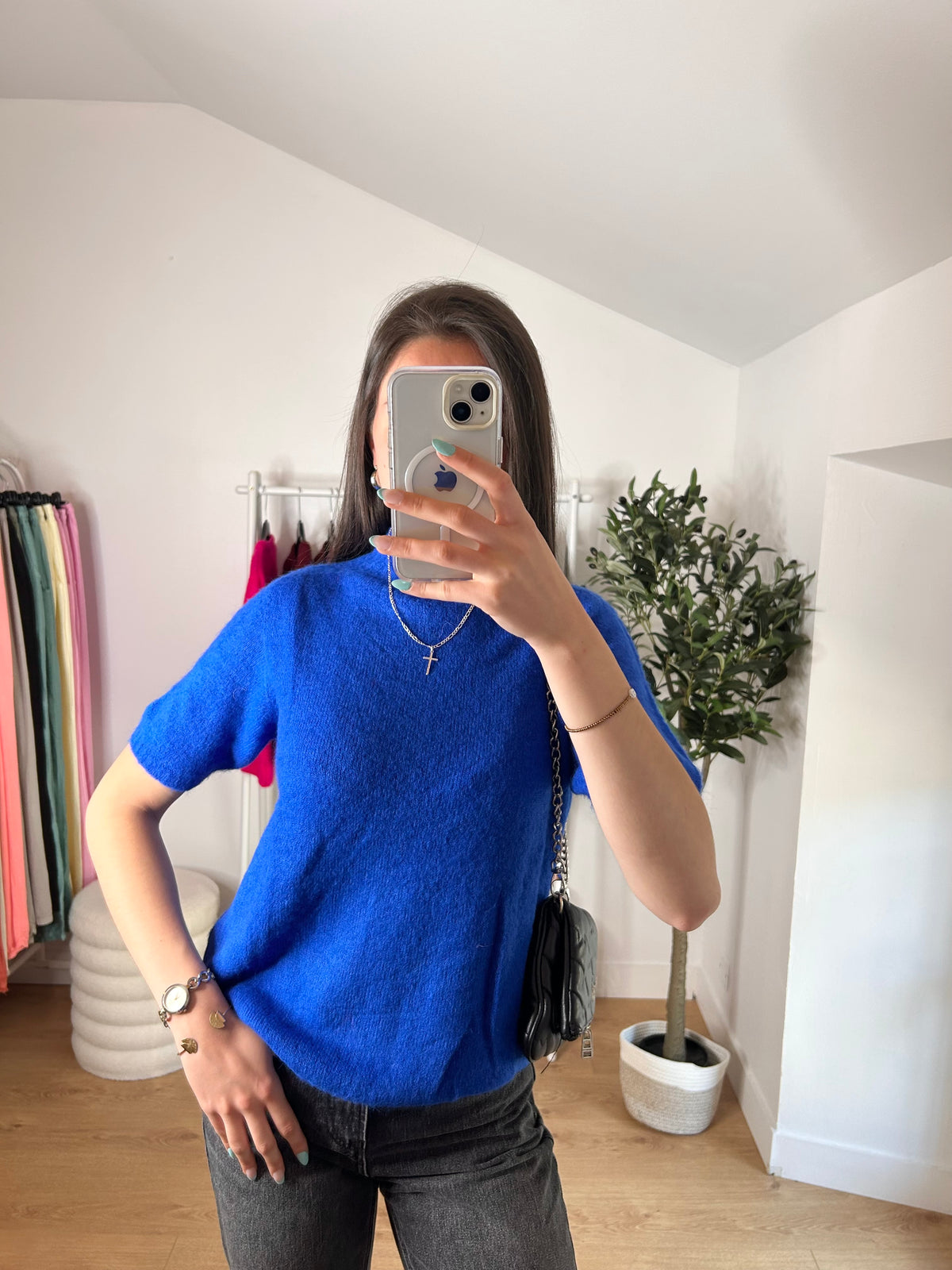 Pull manche courte Laurine
