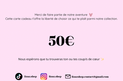 Cartes Cadeaux