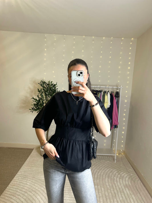 Blouse avec noeud dos nus Zoé