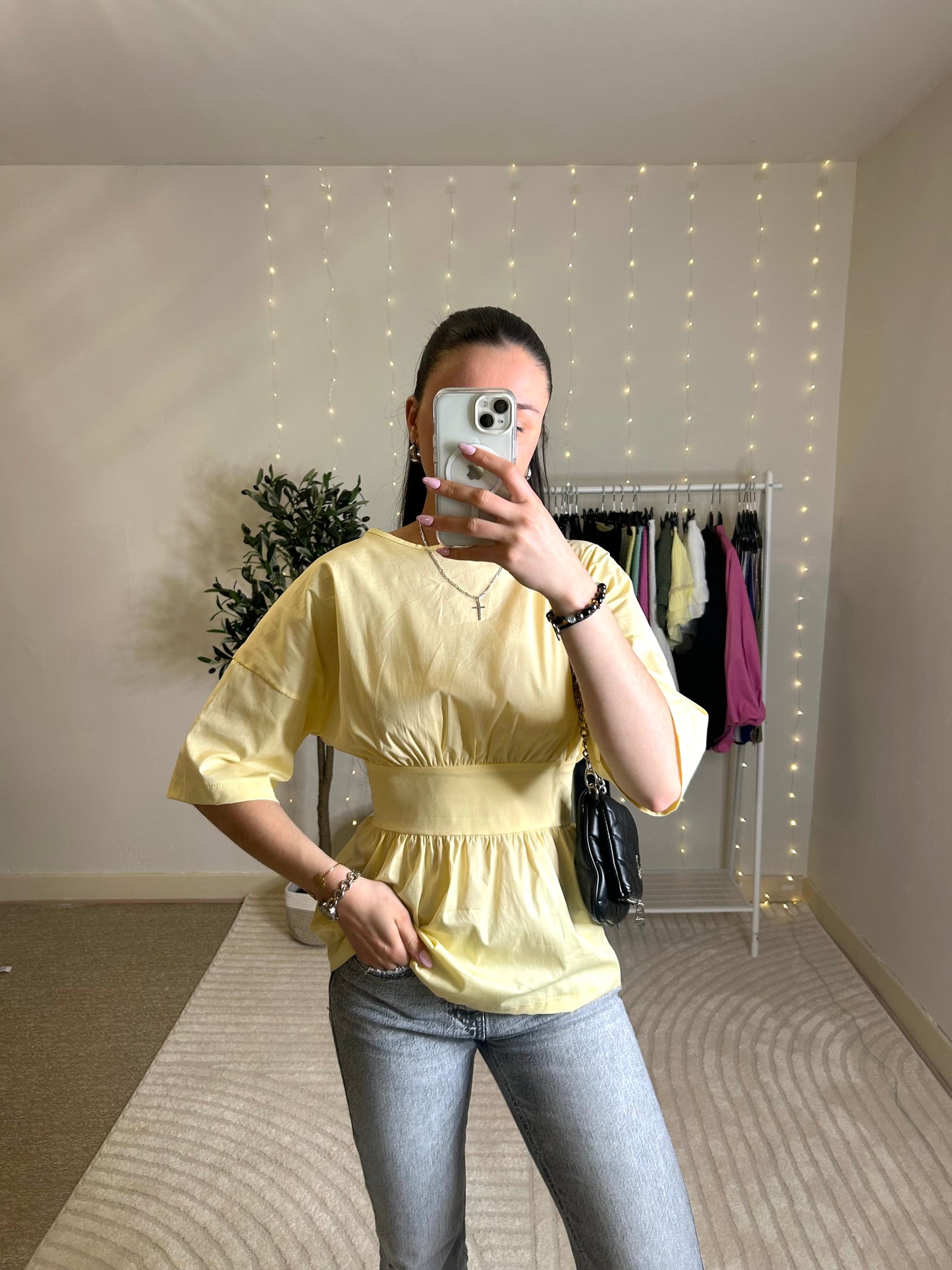 Blouse avec noeud dos nus Zoé